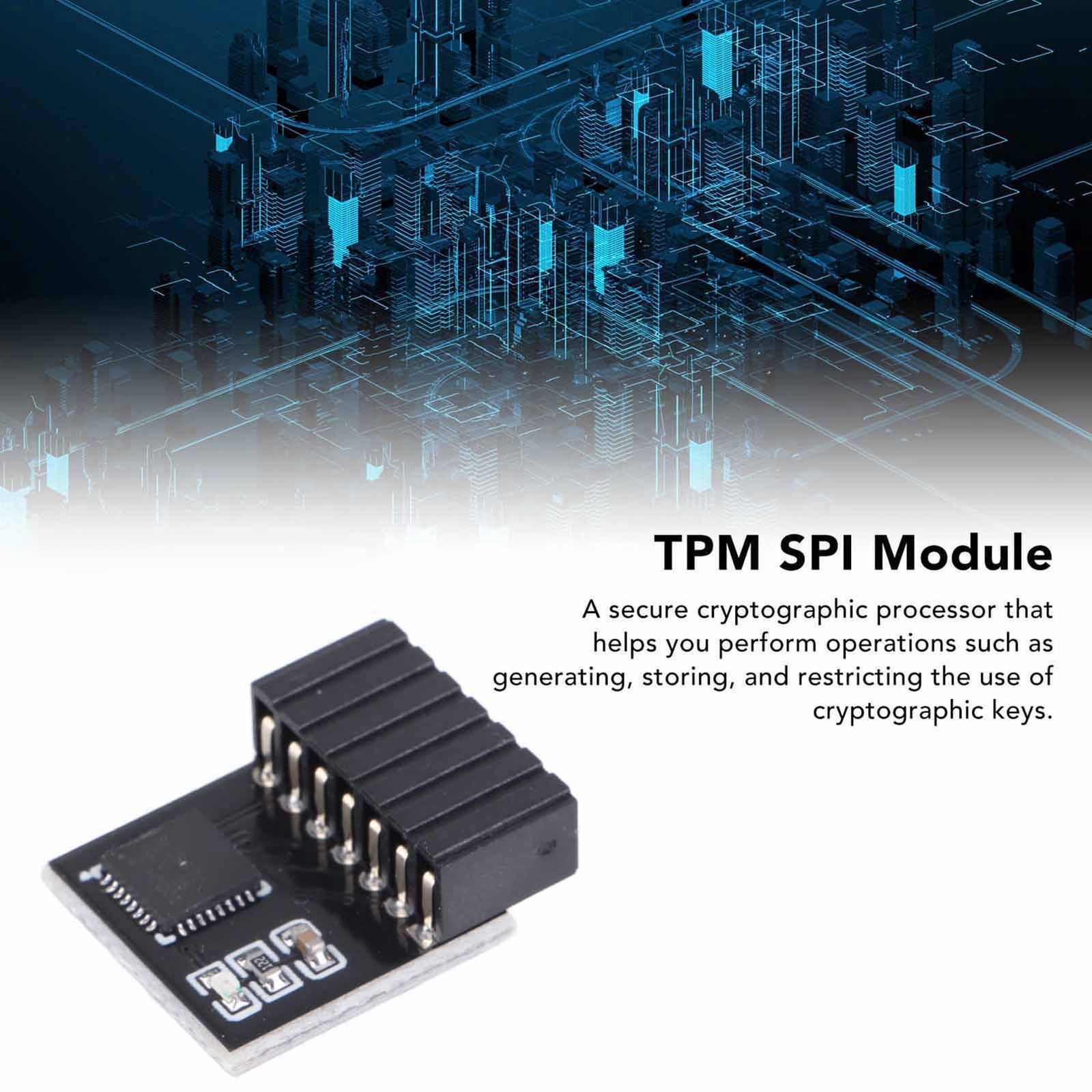 TPM 2.0 Module 14-Pin SPI For Motherboard (Encryption)