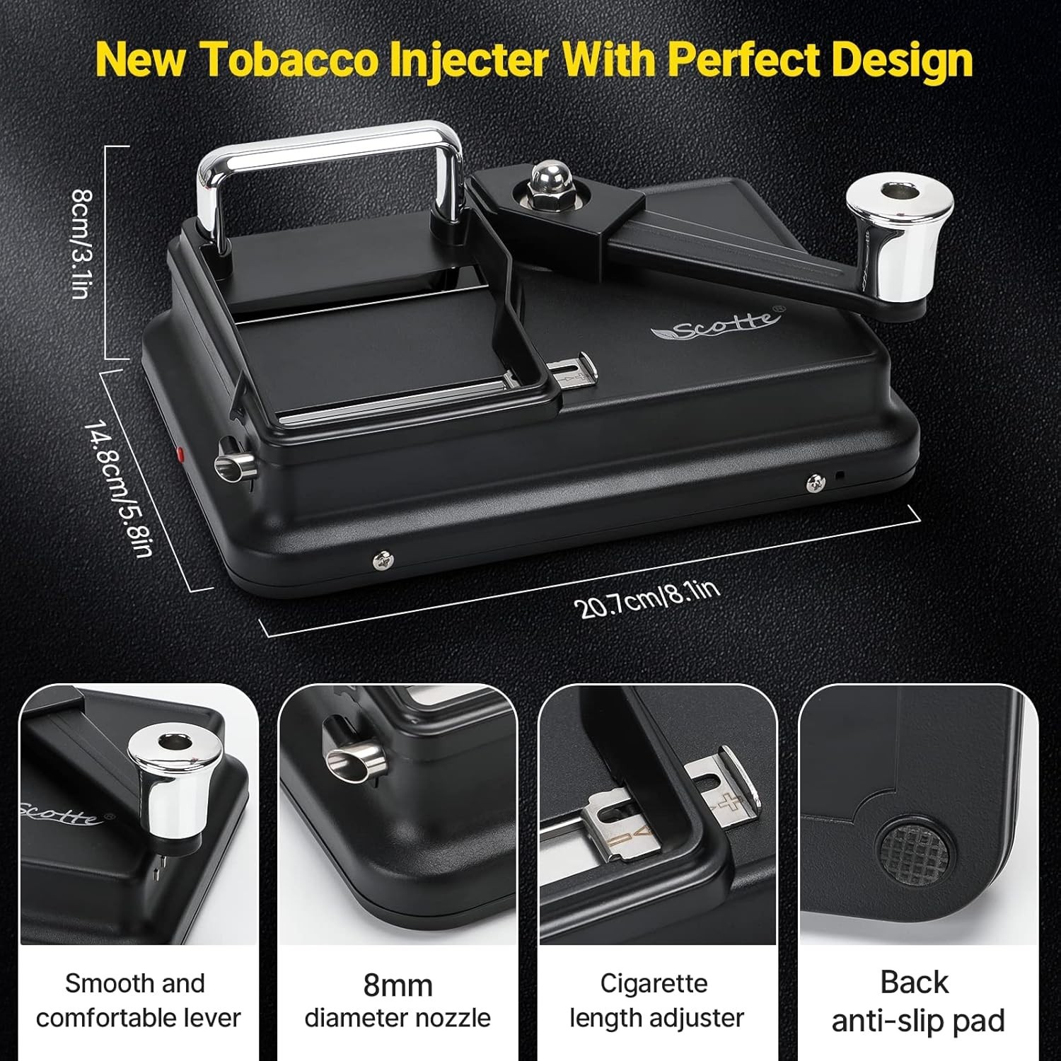 Efficient Manual Tobacco Roller - Adjustable