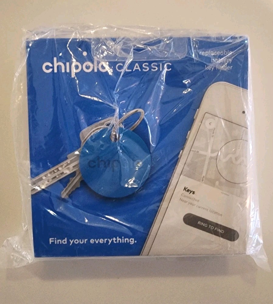 Chipolo Classic Key Item Finder Bluetooth Battery Key FInder | Blue Model