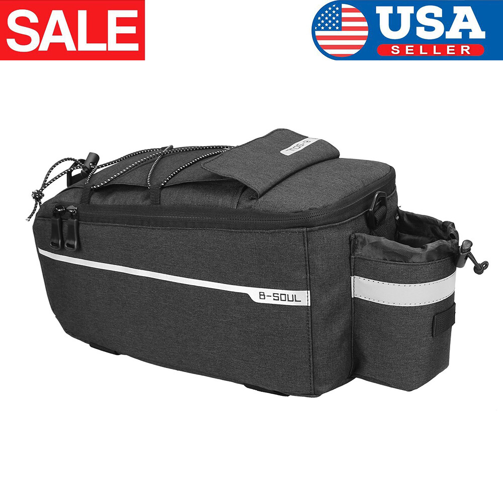 Bike Bicycle Rear Rack Seat Pouch Bag Trunk Cycling Saddle Tail Storage 10L