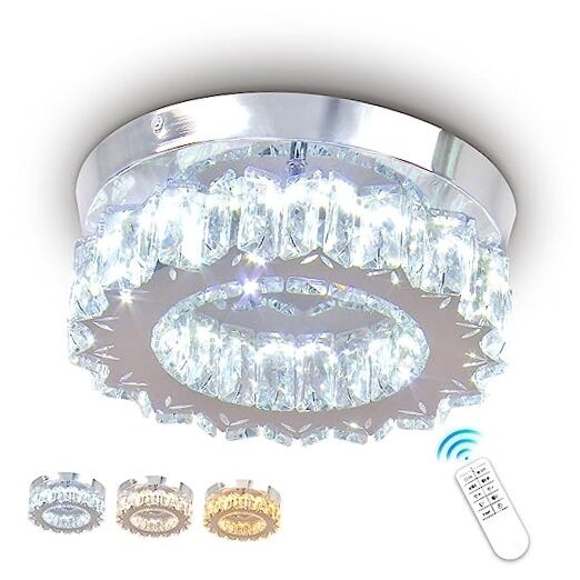 Dimmable LED Ceiling Light with Remote Flush Mount Mini Round Dimmable-25001