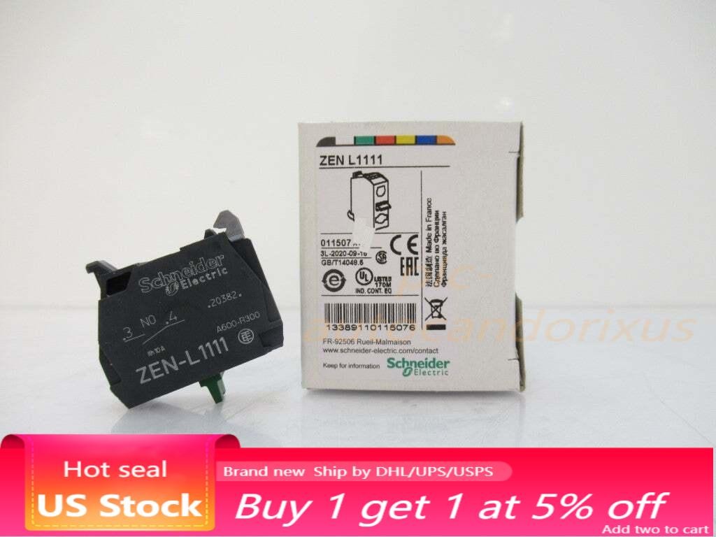 Schneider Electric ZENL1111 Single Contact Block, Sold By Unit US Free TAX