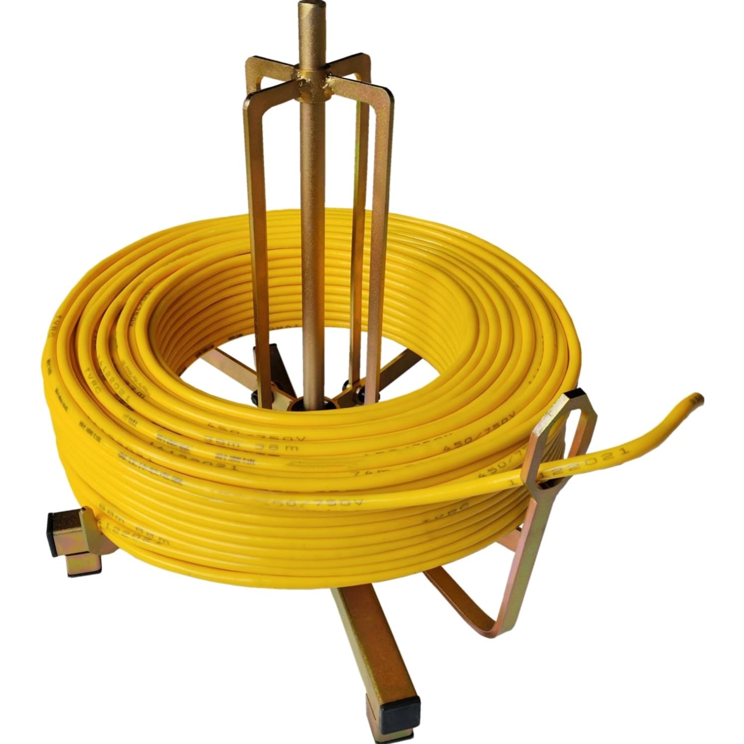 Ruipai Folding Wire Spool Rack Floor Or Stud Mounted Cable Dispenser