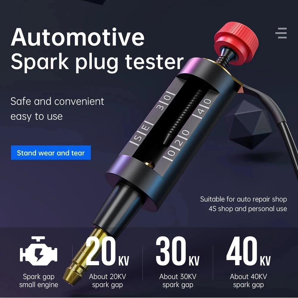 New 12V Adjustable Car Spark Plug Tester Pick Up Coil Diagnostic Tool Ignition