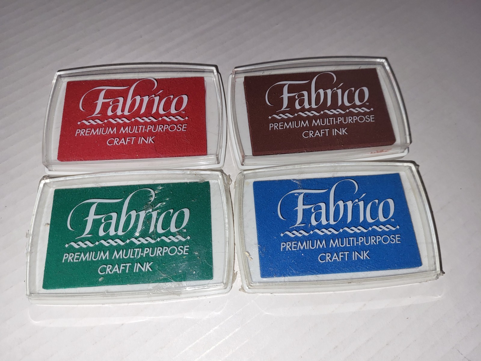 Fabrico Craft Ink Multipurpose Water Based Pad 2 Sealed 2 Used