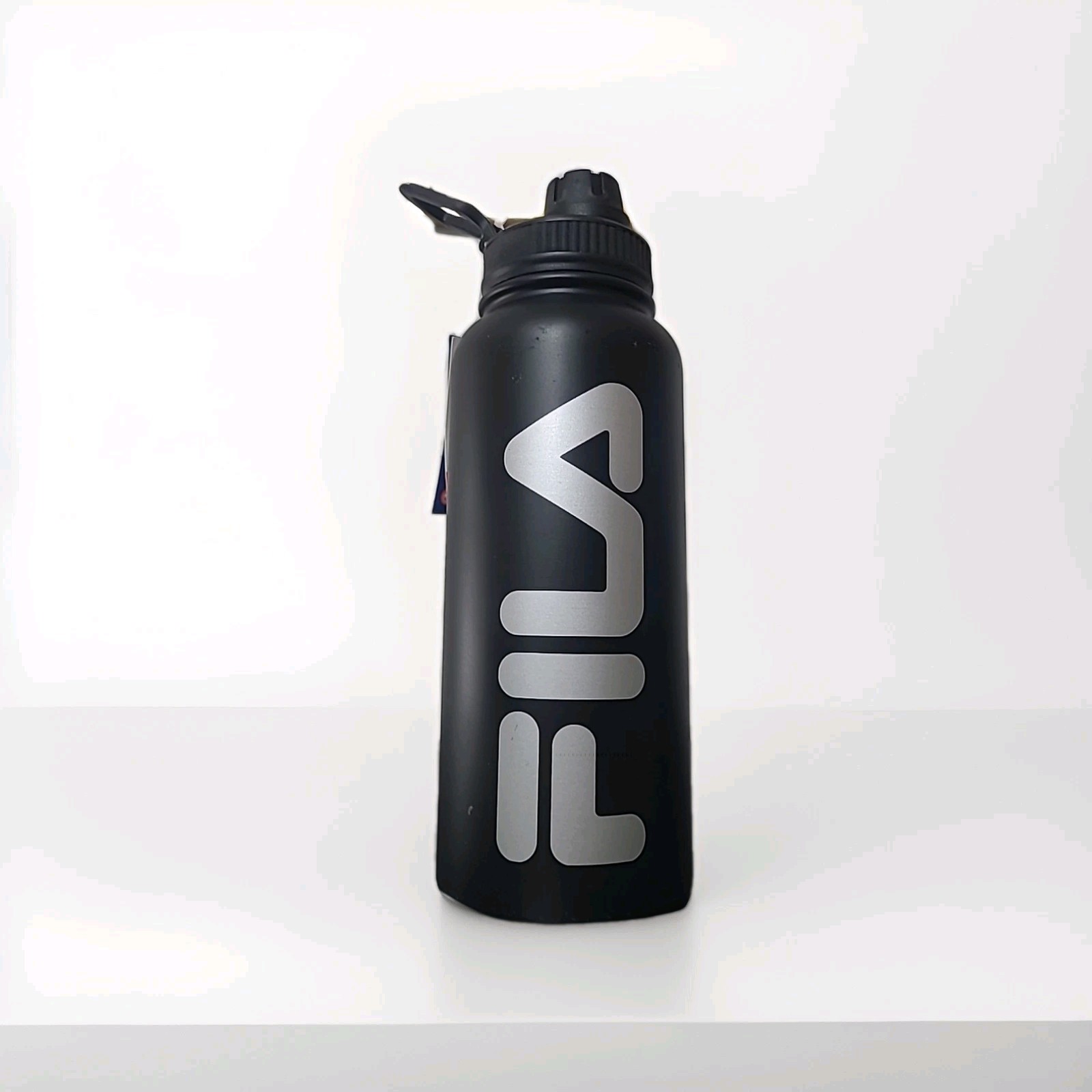 Fila - Black 32oz Stainless Steel Water Bottle