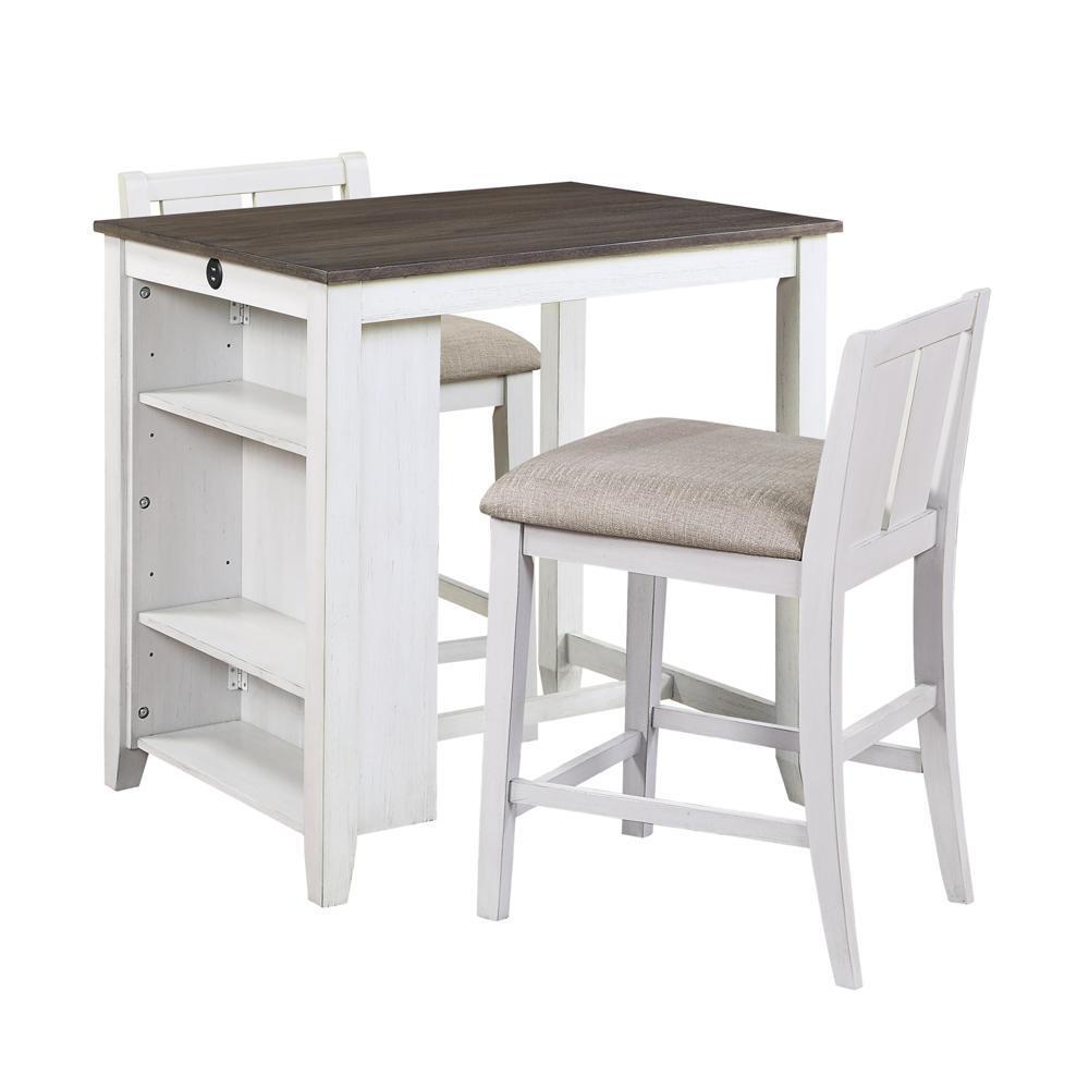 Sturdy and Durable 3-piece Pack Counter Height Set Table 2x Counter Height Chair