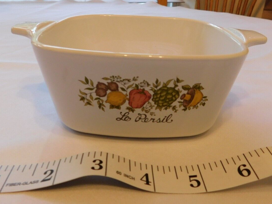 Corning Ware Le Persil Square 5" Casserole Dish Lid Not Included P-43-B 700mL