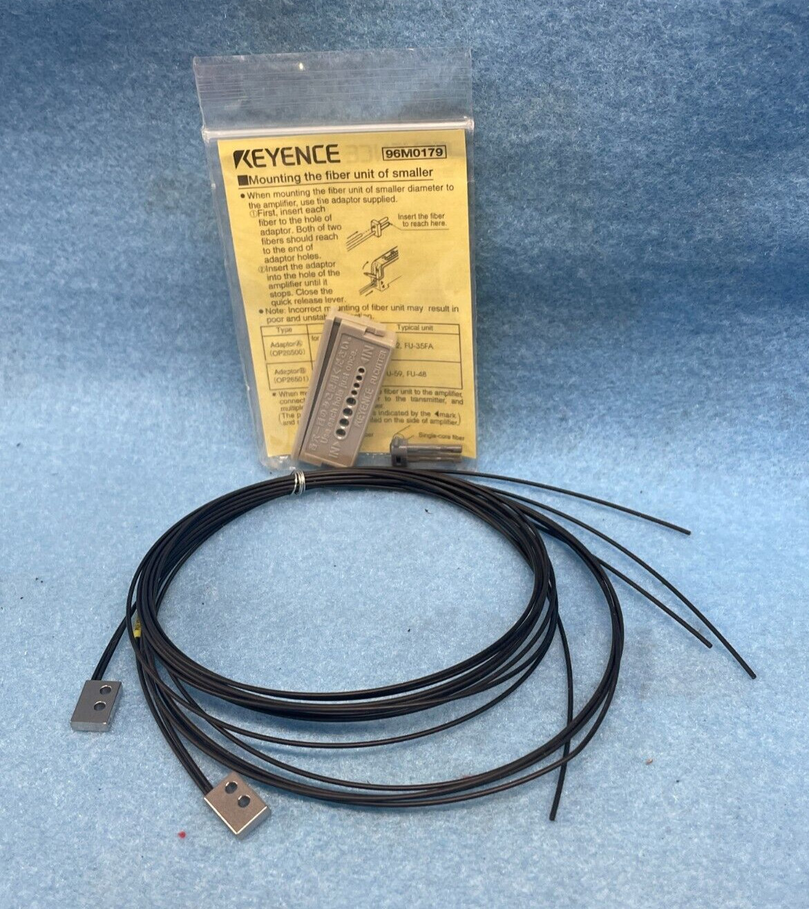 KEYENCE FIBER OPTIC SENSOR FU-47TZ