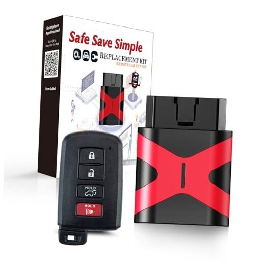 Programmable Keyfob, Replacement Car Keys Fob and 4 Btn (SUV) Programmer Kit