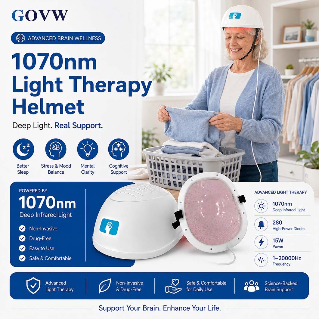 Brain Wellness Helmet 1070nm NIR Photobiomodulation Therapy LED Device Home Use