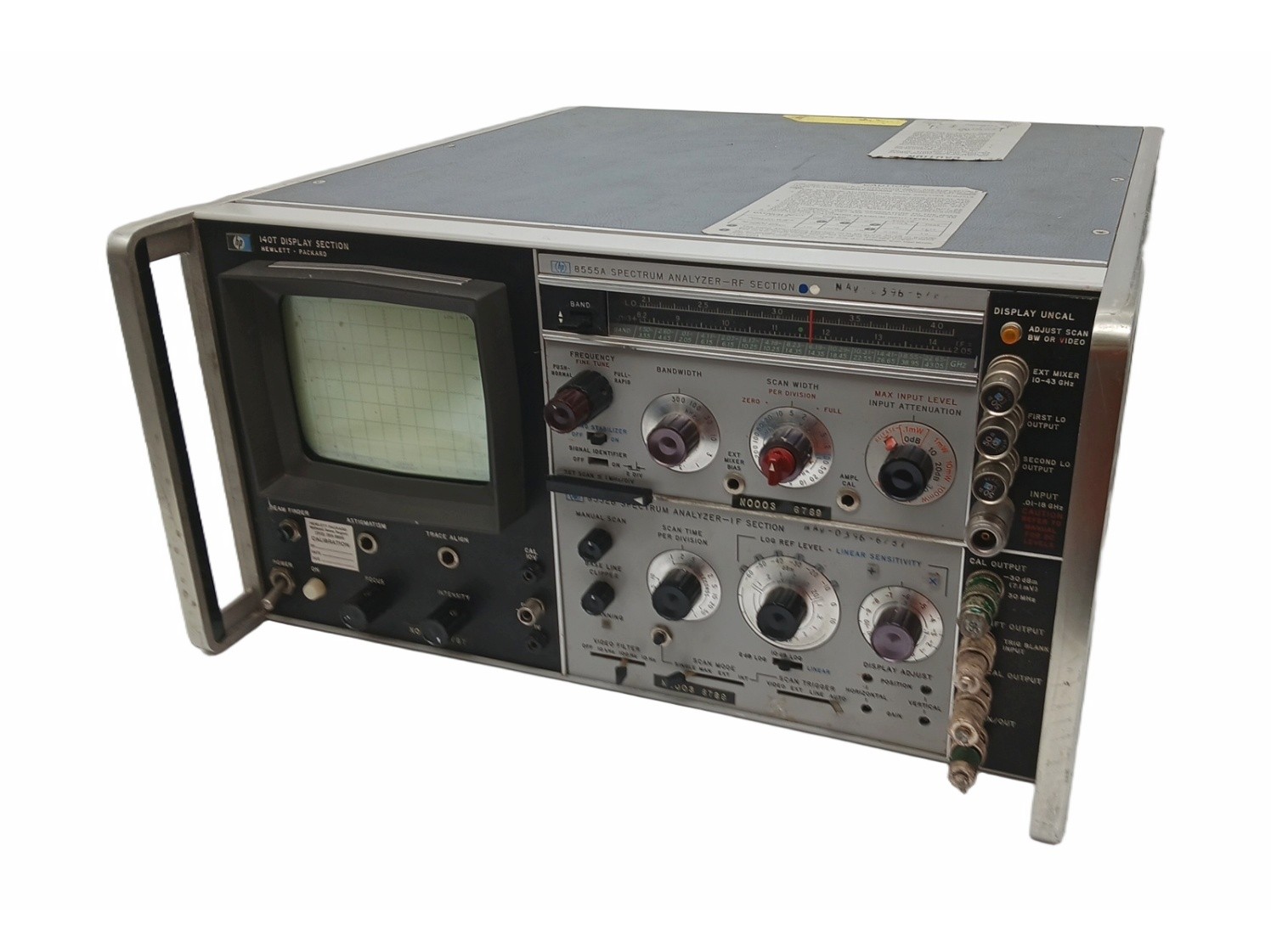 HP 140T 8555A 8552B Spectrum Analyzer Benchtop RF Signal