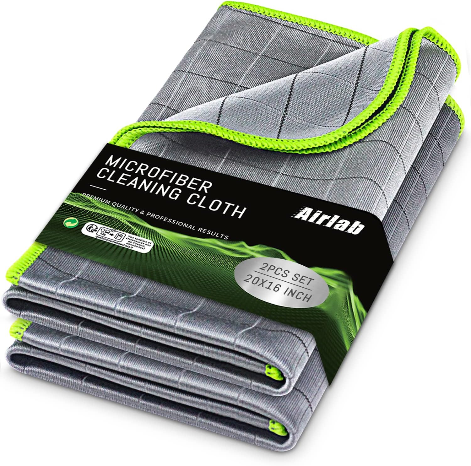 Carbon Microfiber Towels for Car Glass Window Polishing Cleaning Cloth Auto Deta