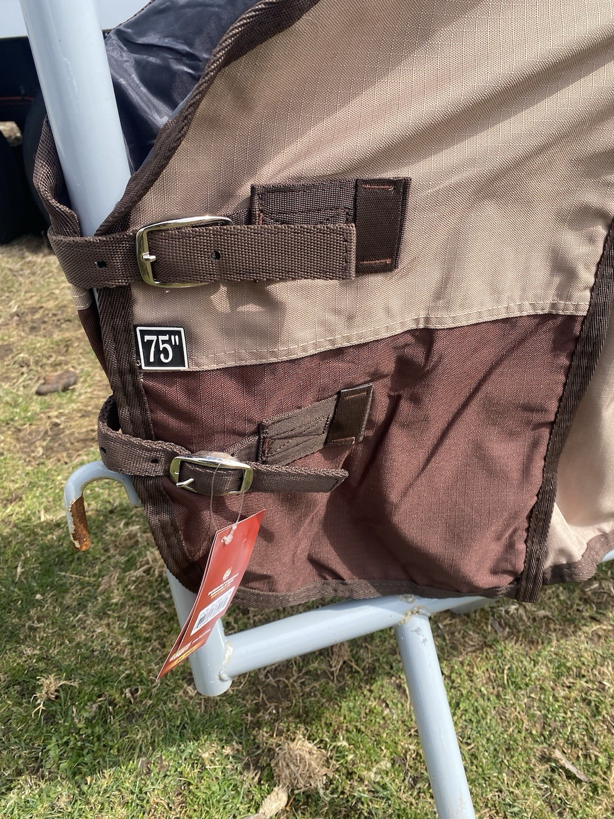 600d 75" Brown/Tan Tough 1 Waterproof turnout sheet