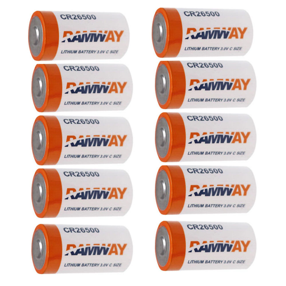10pcs CR26500 PLC CNC Machine Tool 3V Li-ion Battery 5400mAh