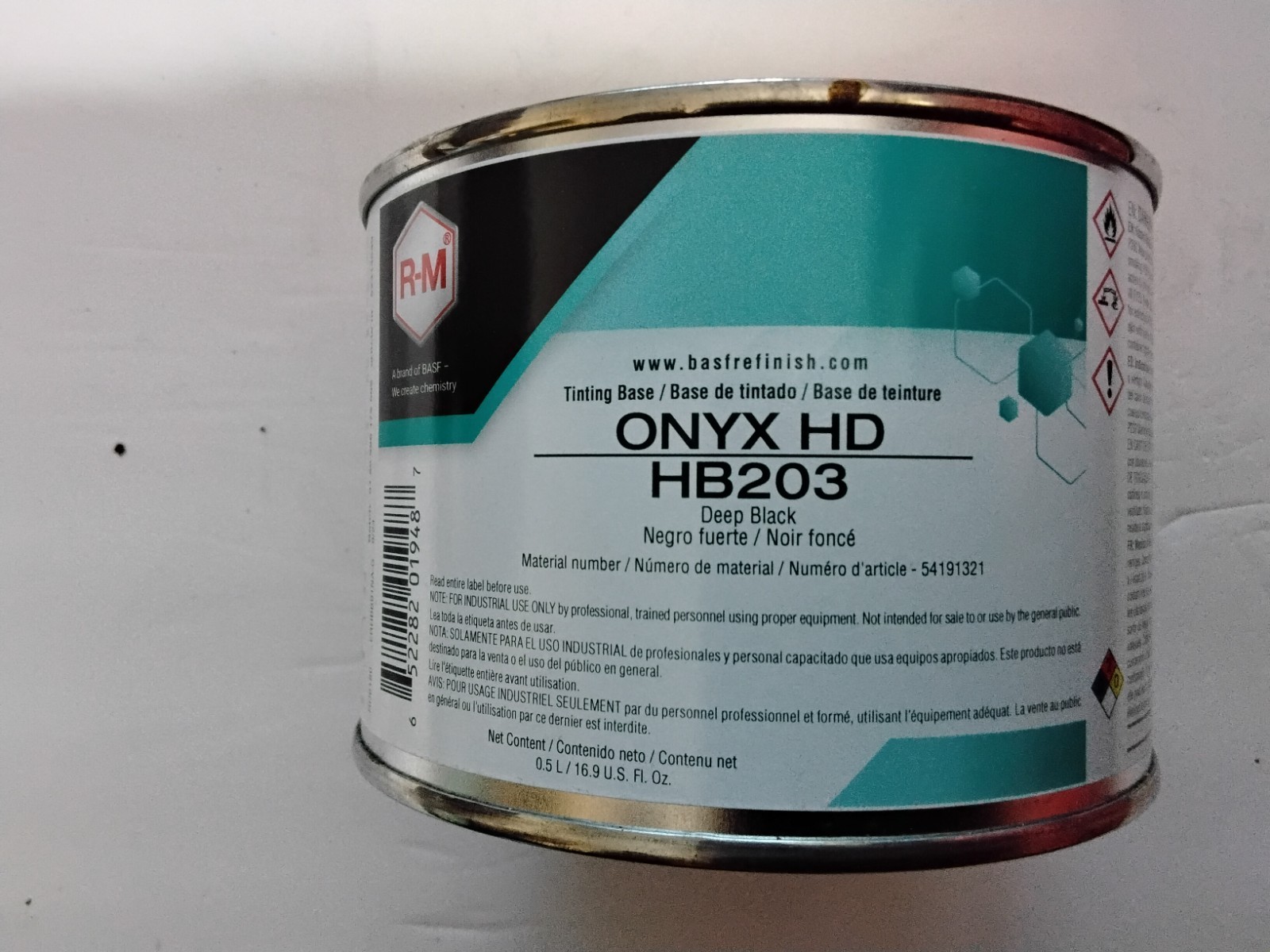 R-M ONYX HD HB203 DEEP BLACK 0.5L NEW