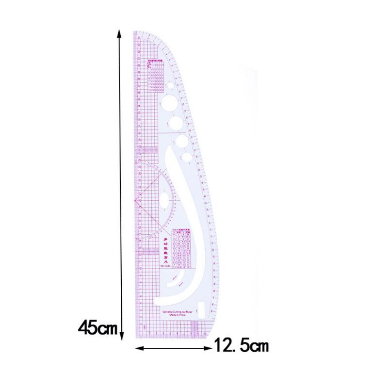 9pcs Metric Sewing Ruler Set Curve Drawing Stencil Diy Pattern Tool Kit