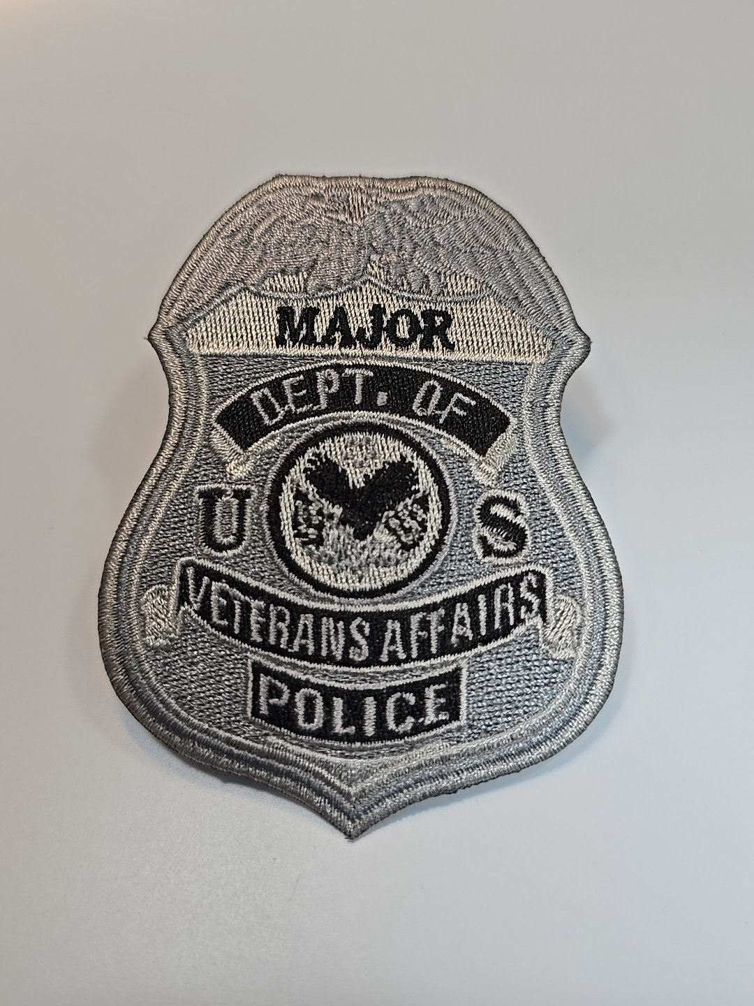 US Veterans Affairs Police Iron-on Patch Major