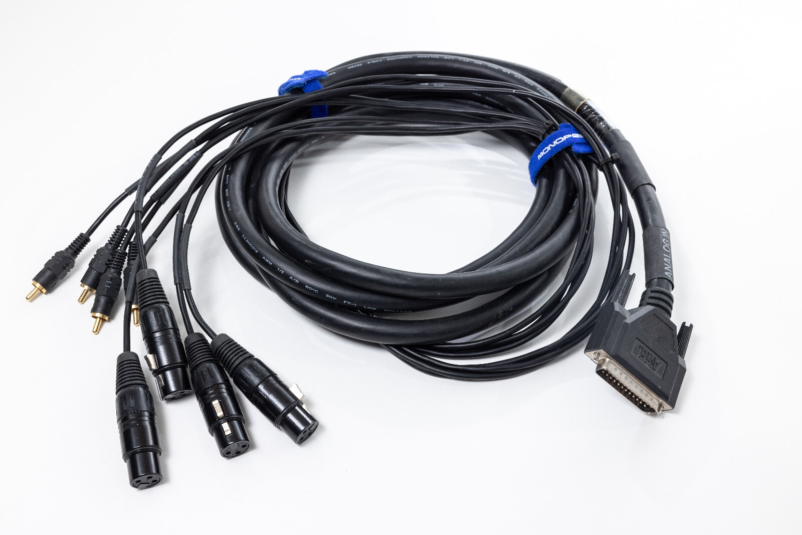 AVID PROFESSIONAL LINE-IN SNAKE ANALOG AUDIO 12' CABLE 7070-03138-01 REV.A