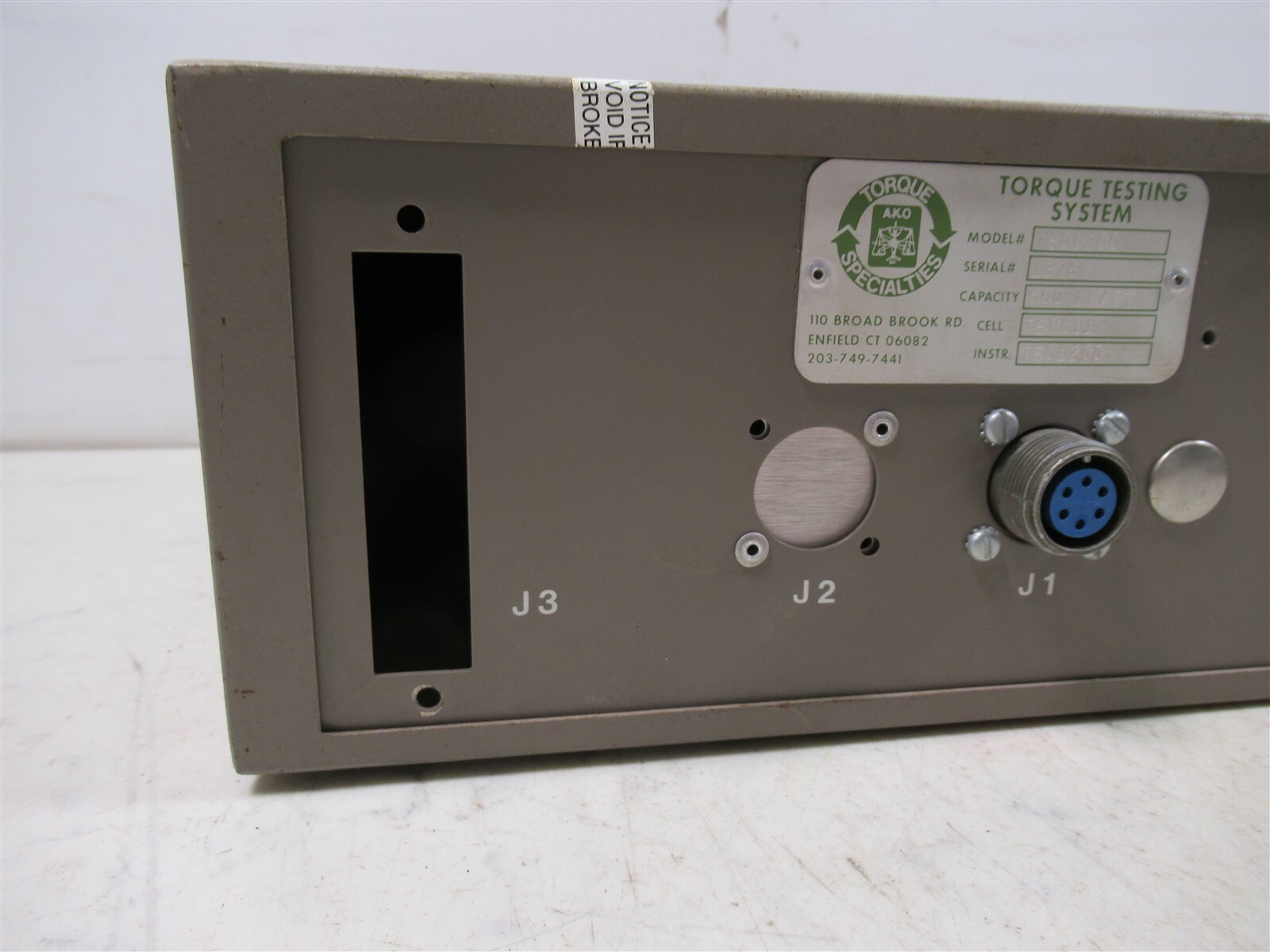 AKO Torque Testing System TSD1200 500 LB / FT Unit