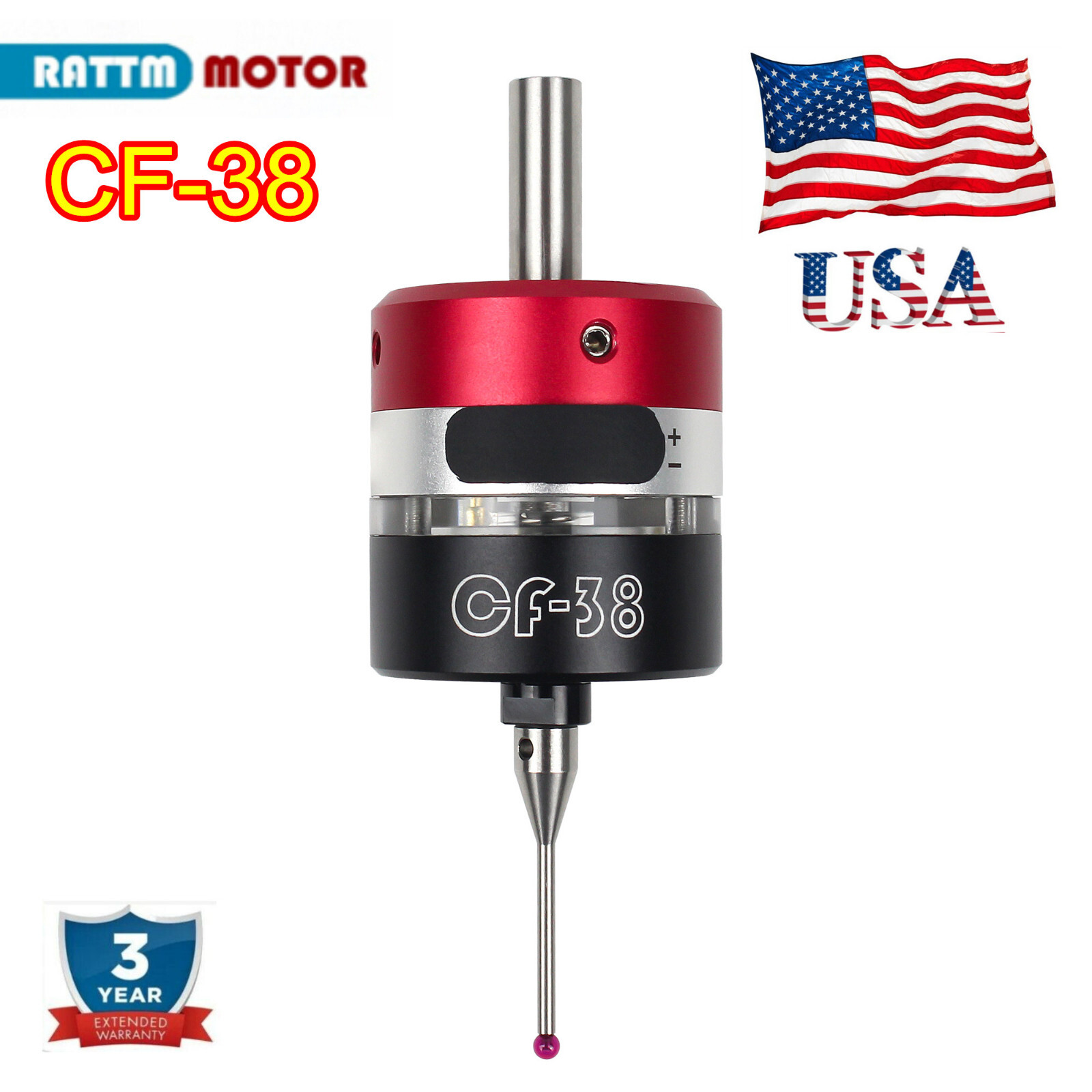 【USA】3D Trigger Edge Finder to Find CNC Machining Center Three-Coordinate CF-38