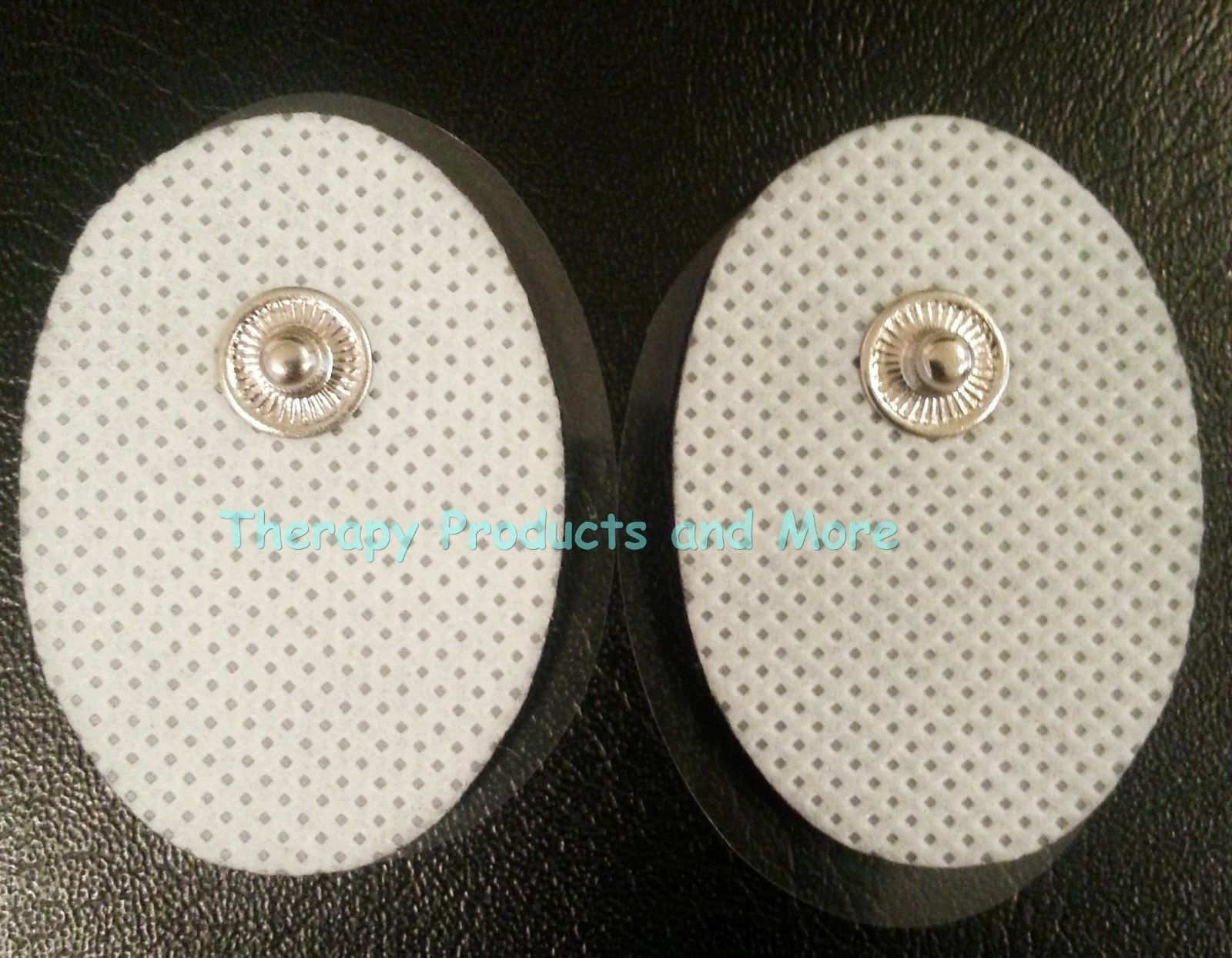 Small Massage Pads Thick Electrodes OVAL (6) for Digital Massager TENS Estim Pad