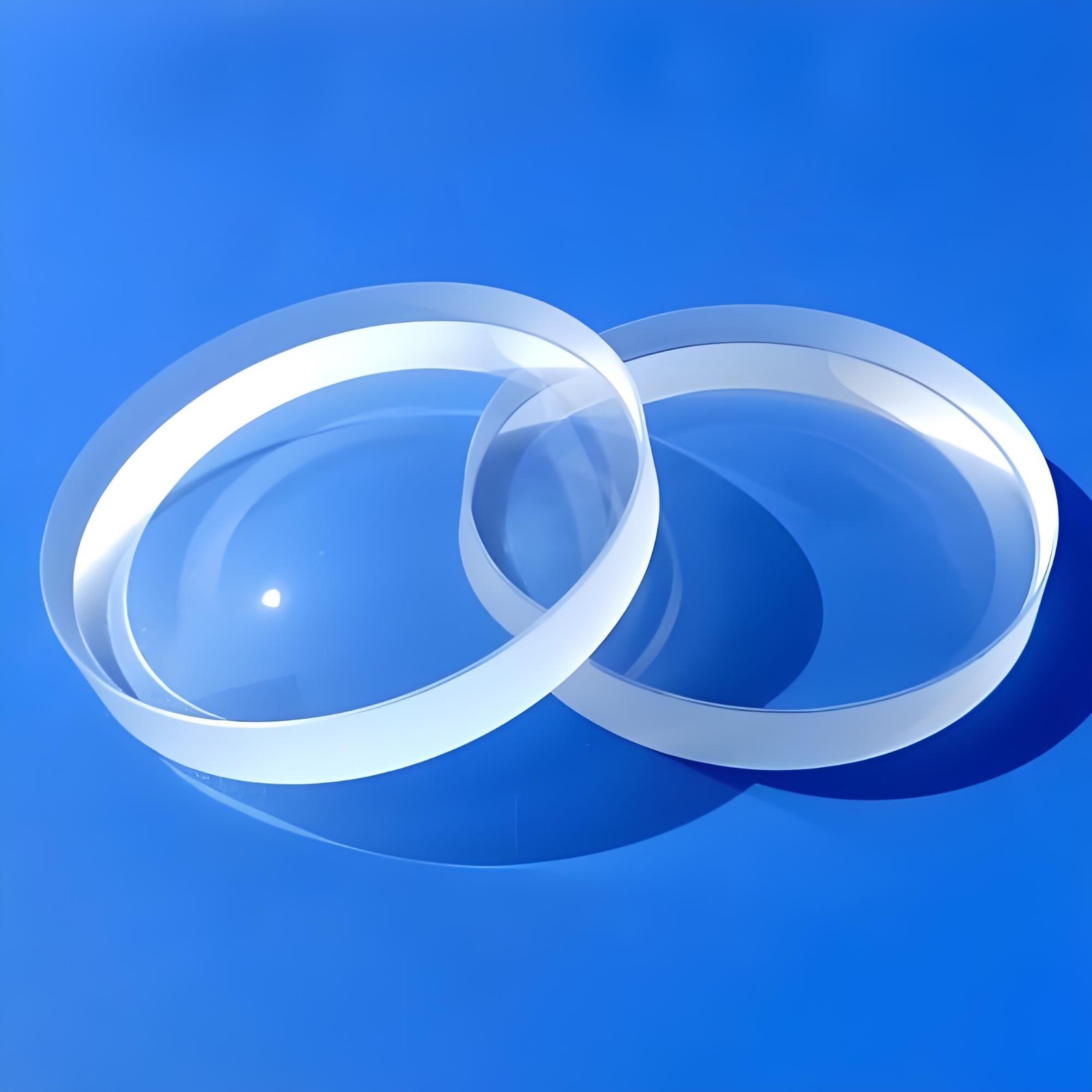 2pc 73mm Optical Glass Double Concave Lens Minifier Lens For Physics Experiment