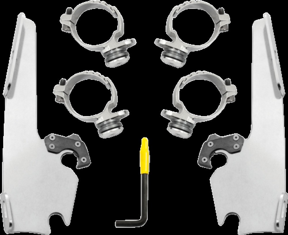 Memphis Shades MEK2013 Mount Kit Fats/Slims 14-17 FXDL Polished