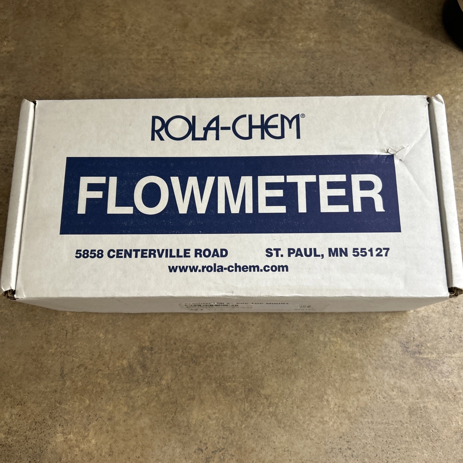 Rola-Chem 570351T 2" Top Mount Flowmeter 30 To 150 GPM,