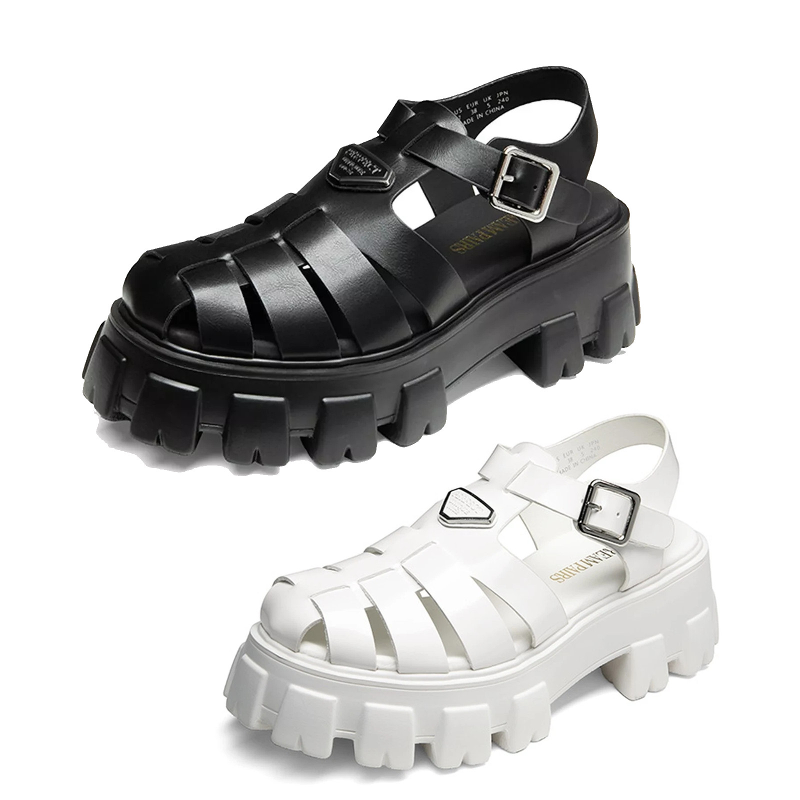 Dream Pairs Women Fisherman Sandals Platform Chunky Heels Casual Sandals