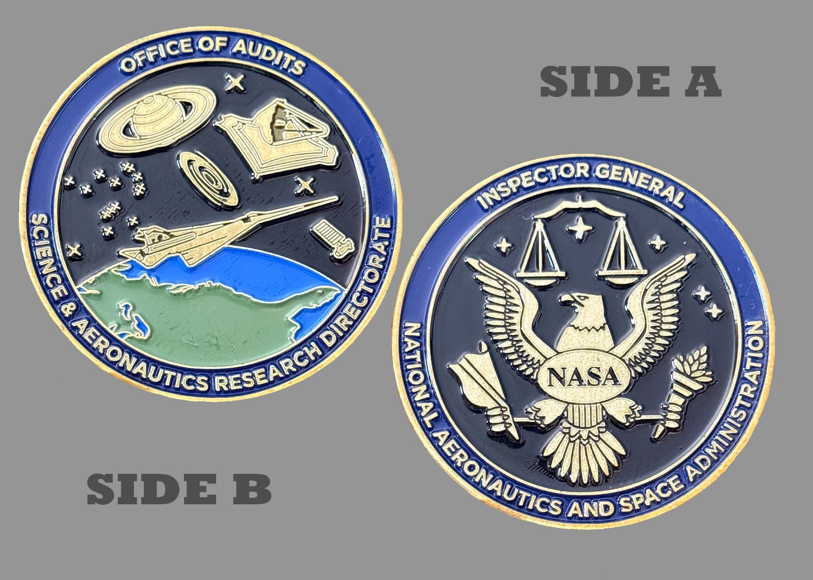 NASA Inspector General Office of Audits Challenge Coin  1#34