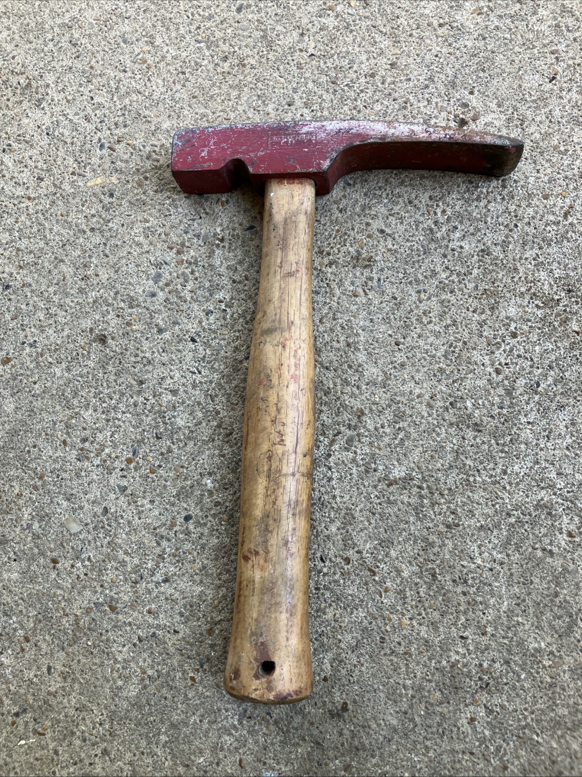 PLUMB Tool Brick Layers Mason Prospector Pick Mining Rock Hammer Vintage USA