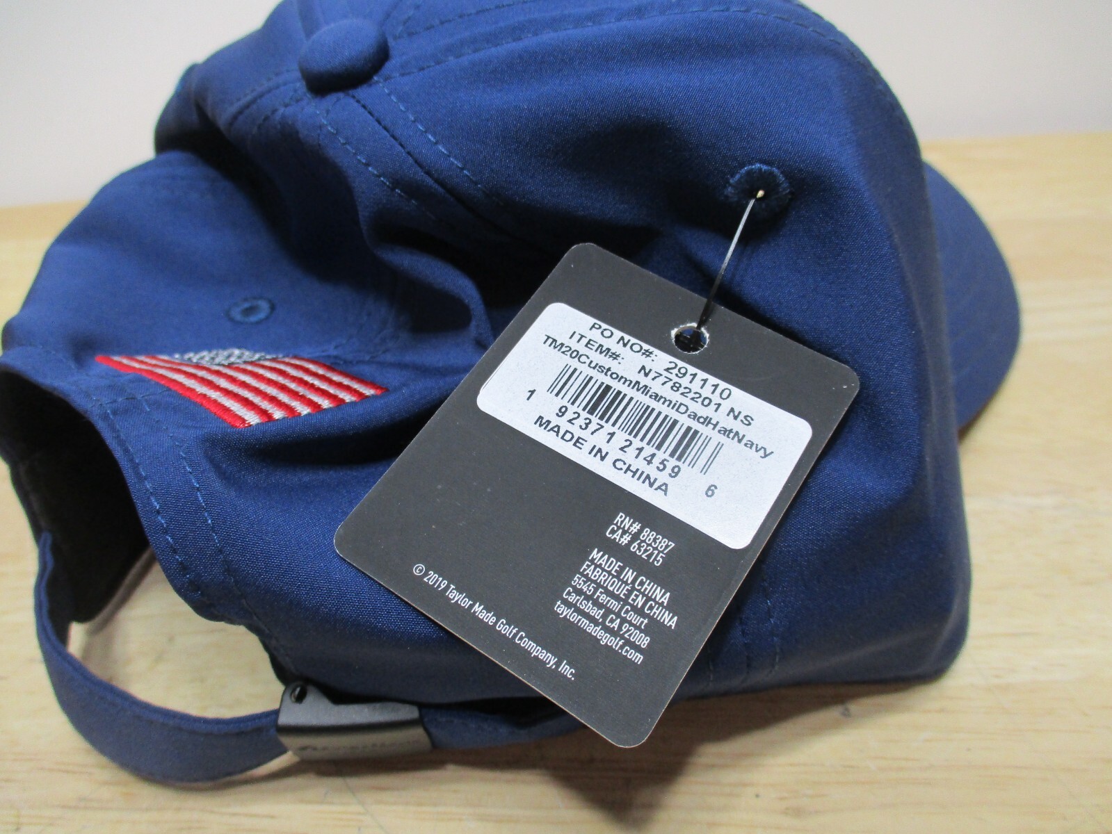 TaylorMade Dad Hat Rare Eagle America Embroidered Adjustable NWT Blue