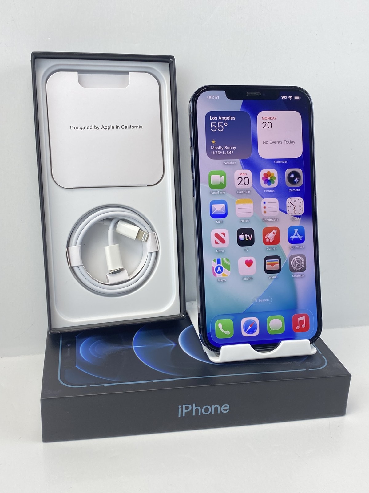 Apple iPhone 12 Pro Max A2342 128GB Blue 96% battery health Unlocked phone