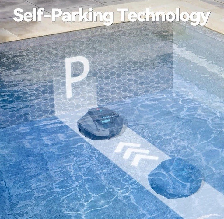 Poundee X1 Robotic Pool Vacuum Cordless Pool Cleaner With 120mins No Charger