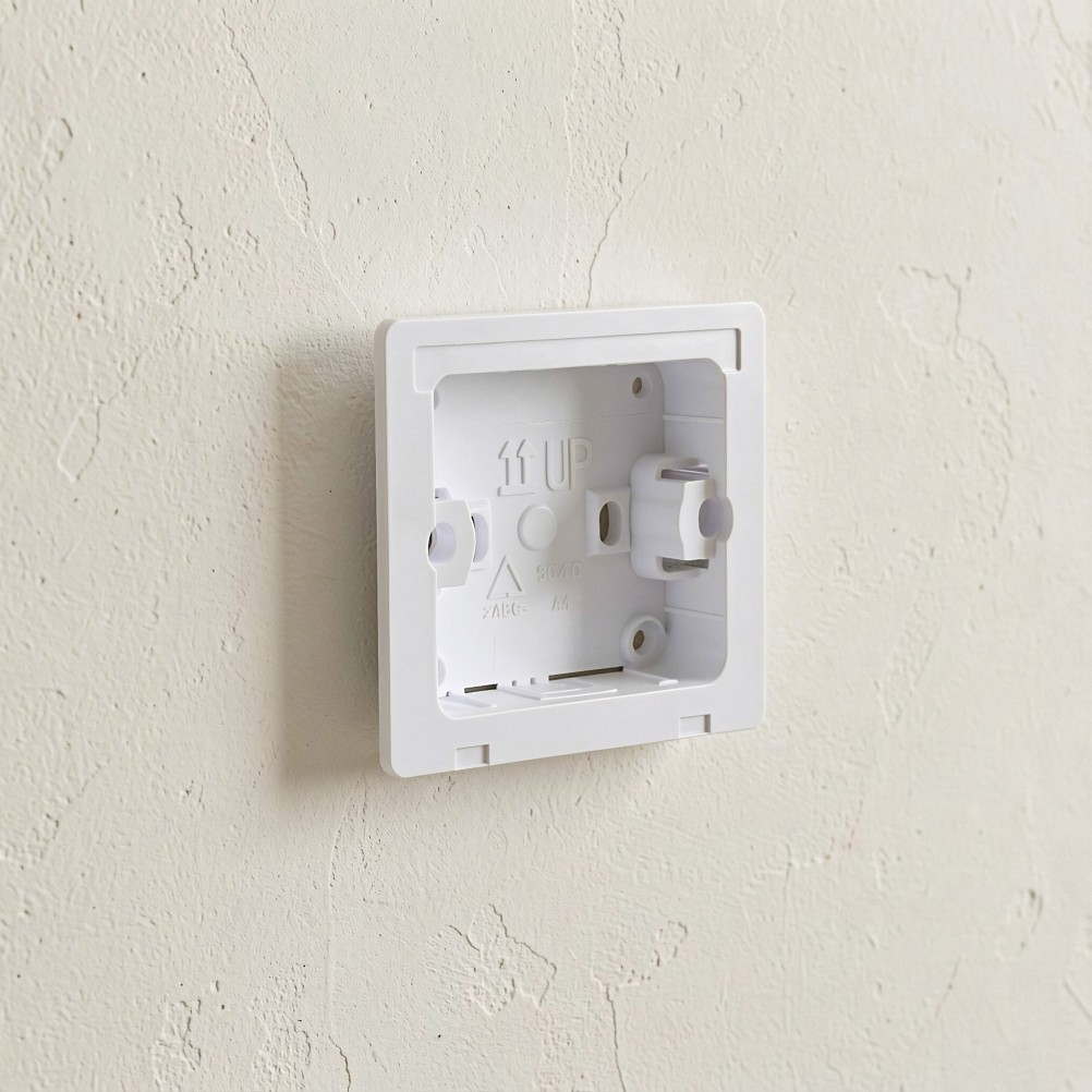 2Pcs White Plastic Ac Controller Holder for Wall Mounted Thermostat