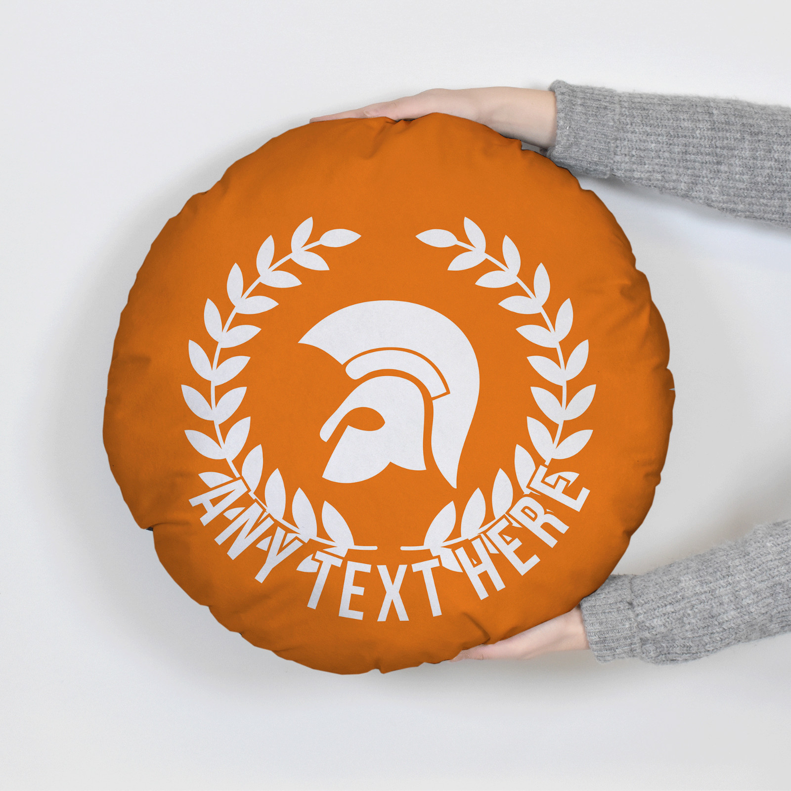 Trojan Laurel Leaf - Round Cushion - Two Sizes Available