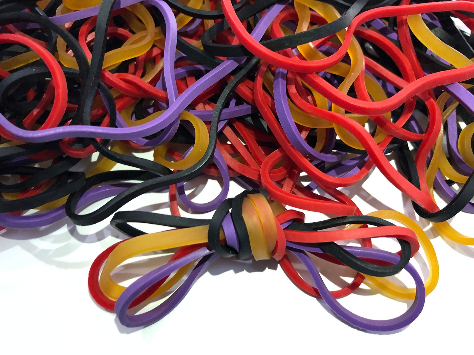 Rubber Bands, Size 117b (7" x 1/8'') 0.25 Pound Bag, 117 - Colorful