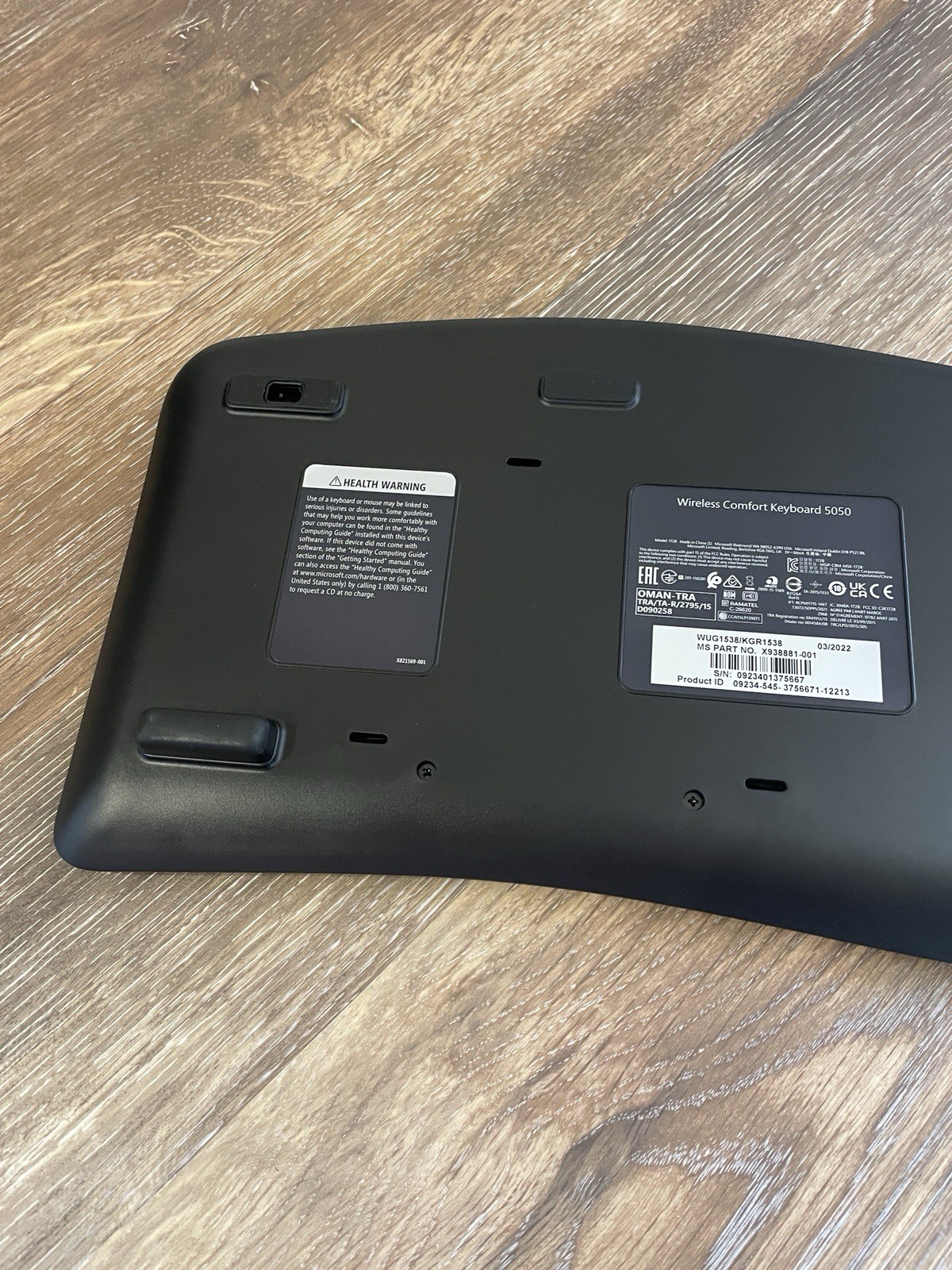 NO DONGLE Microsoft Windows Wireless Comfort 5050 Desktop Keyboard Mouse - READ