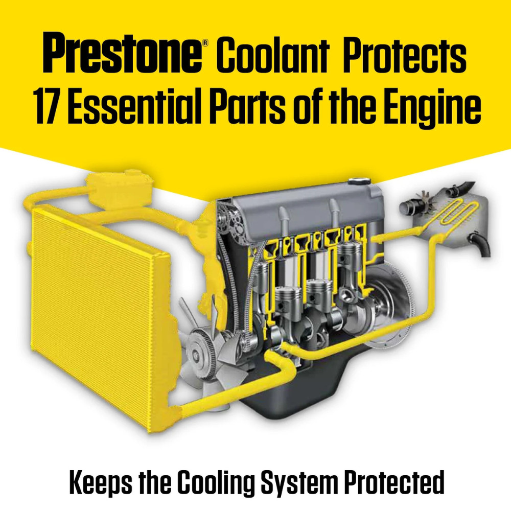 3PK Prestone All Vehicles 10yr/300k mile, Antifreeze+Coolant, Against Rust 1 Gal