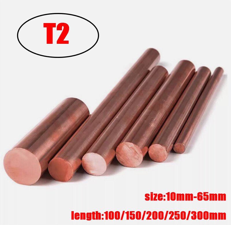 Copper Round Bar Rod 10mm 12mm 13mm 14mm 15mm 16mm 18mm 20mm 22mm 25mm to 65mm
