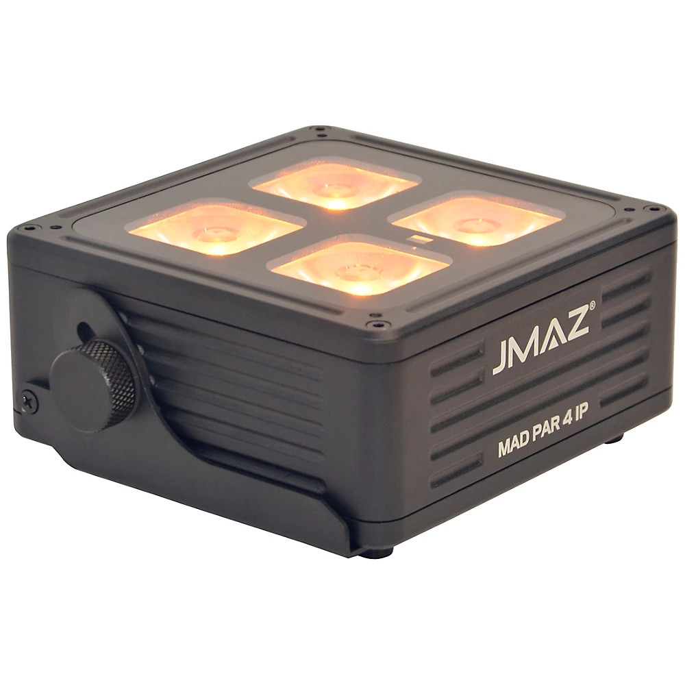 JMAZ Lighting MAD PAR 4IP of Battery-Powered Uplights 6-Pack With Molded Case
