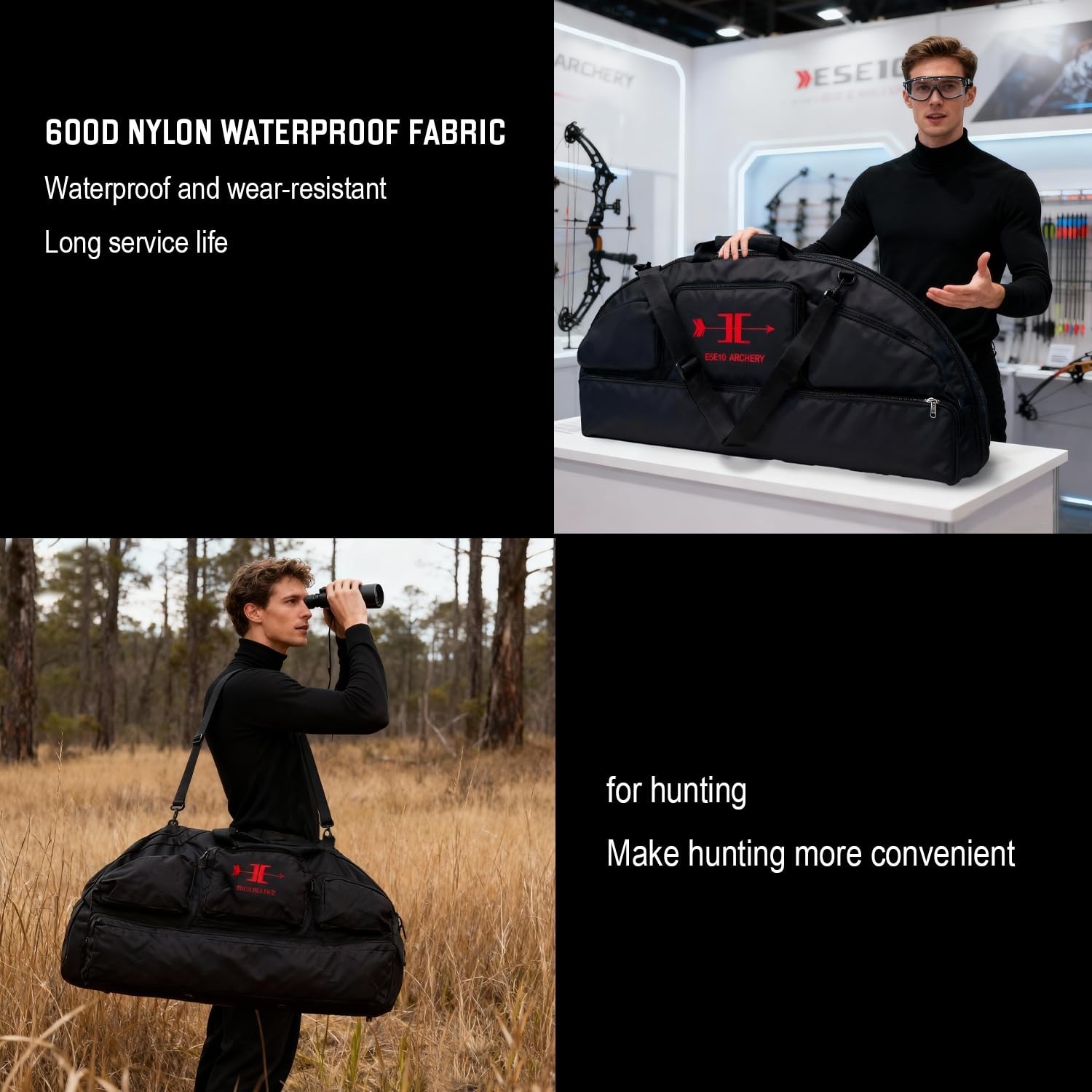 Compound Bow Case - Waterproof Lightweight Soft Padded Bow Case, 3 Multipurpo...