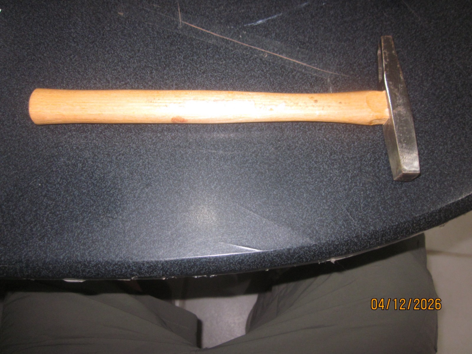 Tack Hammer  Nail Notch Smali  Square  Face 10''Wood Handle w/nail pull