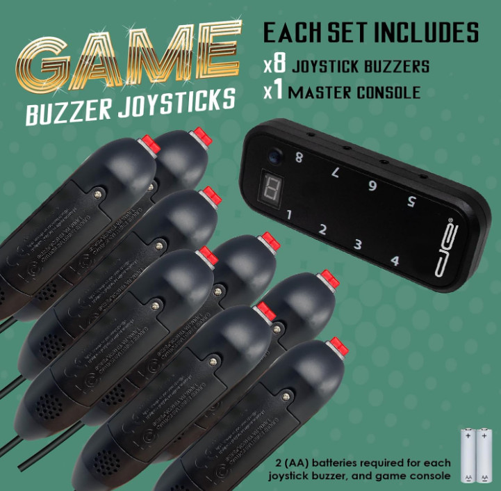 Digital Energy Handheld Game System - Console Displays First Buzz-in 8 Joystic