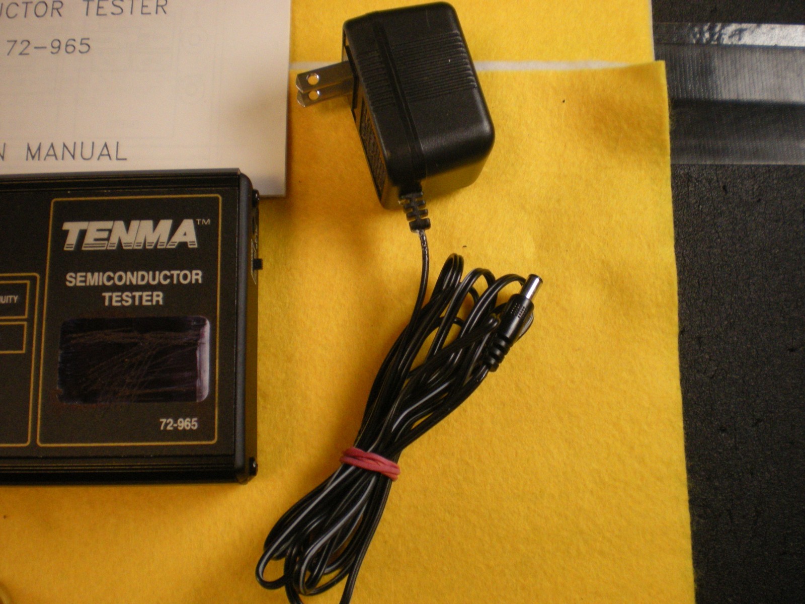 Tenma Semiconductor Tester Model 72-965, Leads, Manual + Extra (SEE DESCRIPTION)