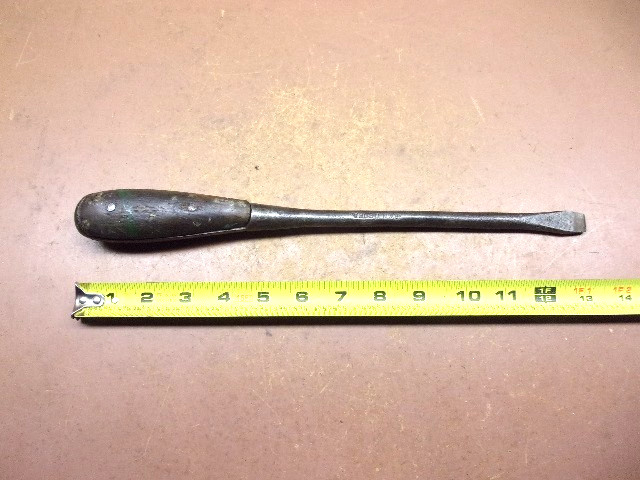 Vintage IRWIN Perfect Handle Style 14" Slotted Screwdriver w/1/2" Tip U.S. of A.