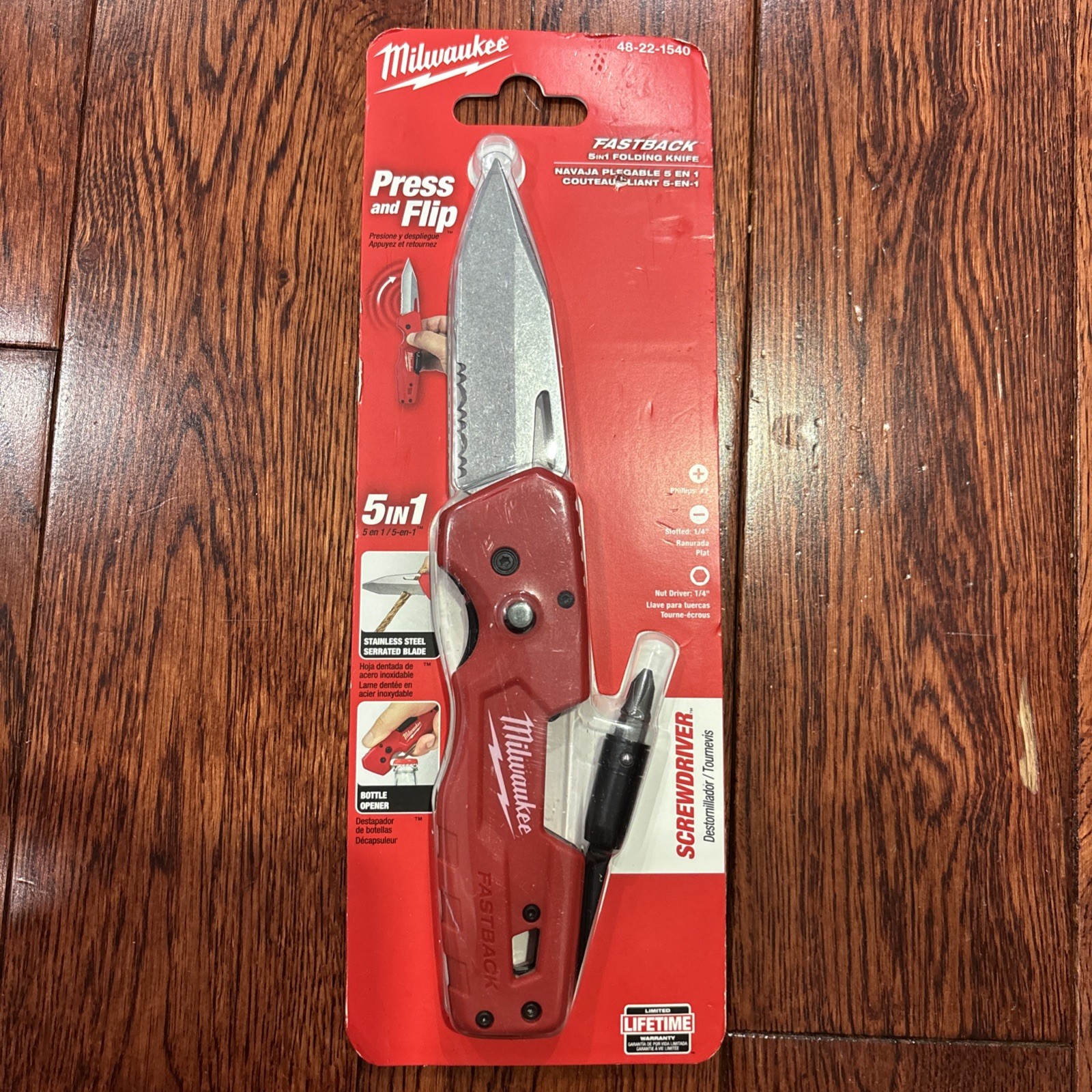 Milwaukee 48-22-1540 FASTBACK 5in1 Folding Knife
