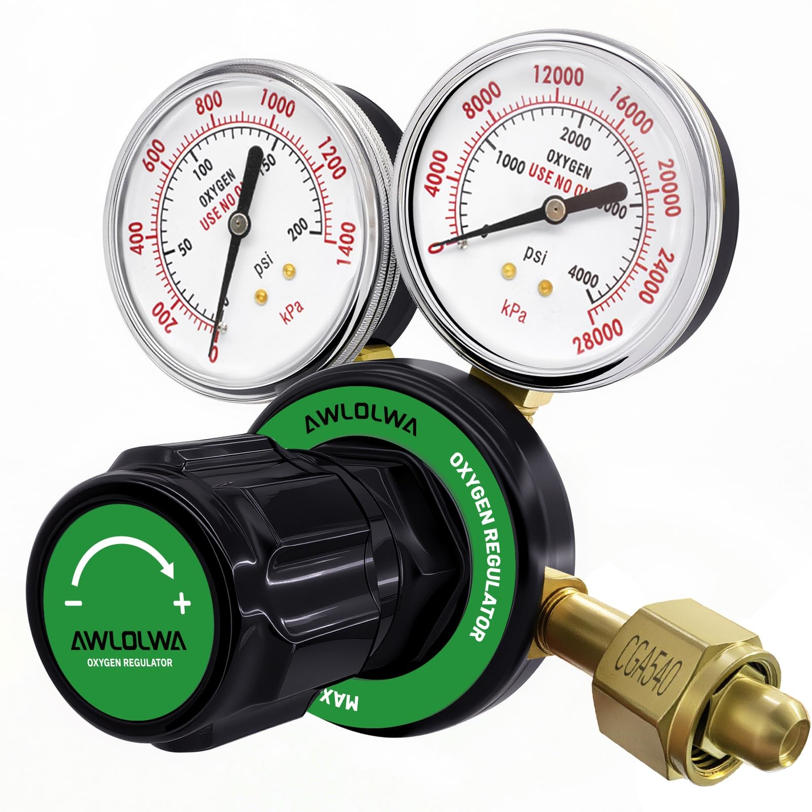Oxygen Regulators Compatible with Medium Duty Welding Gas Torch CGA540