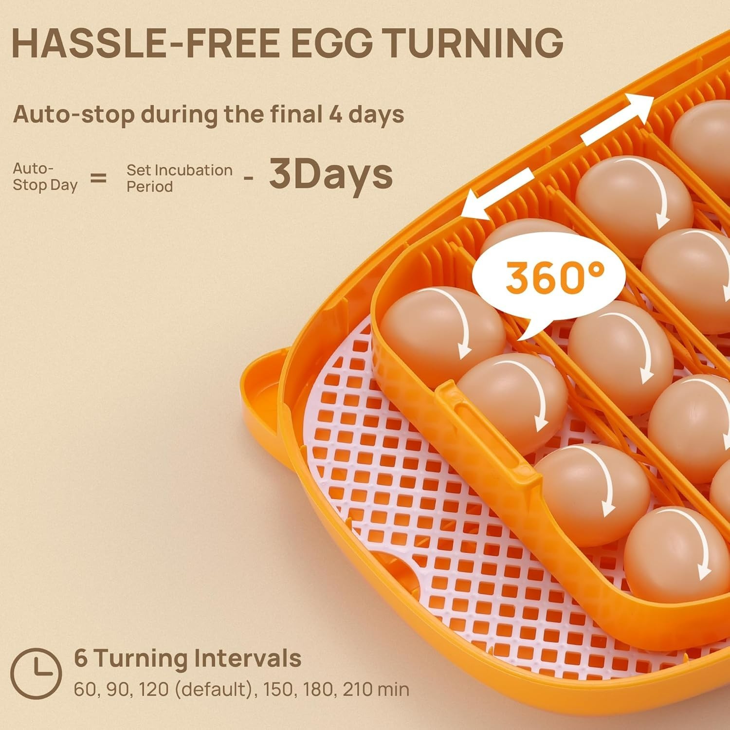TURBRO 24 Egg Incubator with Automatic Egg Turning, Incubator for Hatching Eggs